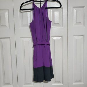 Express color block spaghetti strap dress XS